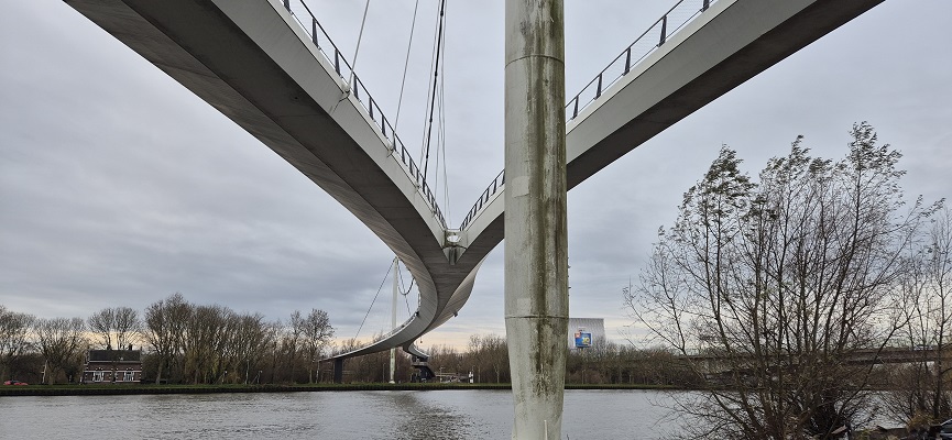 Wandeling over De Traagste Tocht van Muiden naar Amsterdam Science Park bij de Nesciobrug