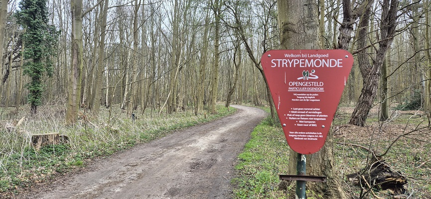 Wandeling over Trage Tocht Rockanje op landgoed Strijpemonde