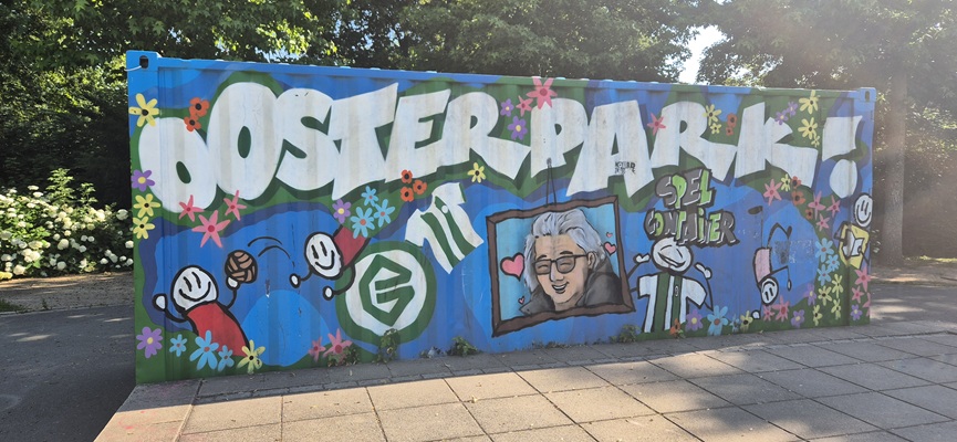 Wandeling over Trage Stadse Tocht Groningen in het Oosterpark