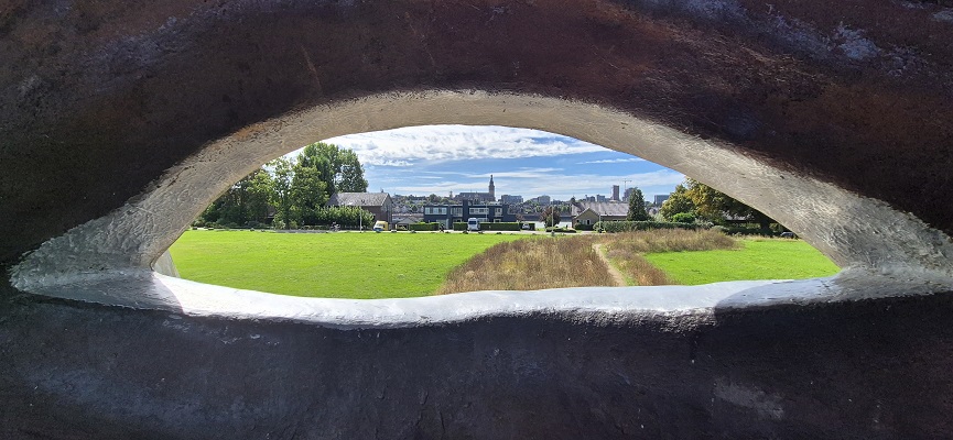 Wandeling over Trage Tocht Nijmegen Spiegelwaal bij het Gezicht van Nijmegen