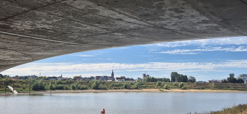 trage-tocht-nijmegen-spiegelwaal-24 Wandeling over Trage Tocht Nijmegen Spiegelwaal bij de verlengde Waalbrug