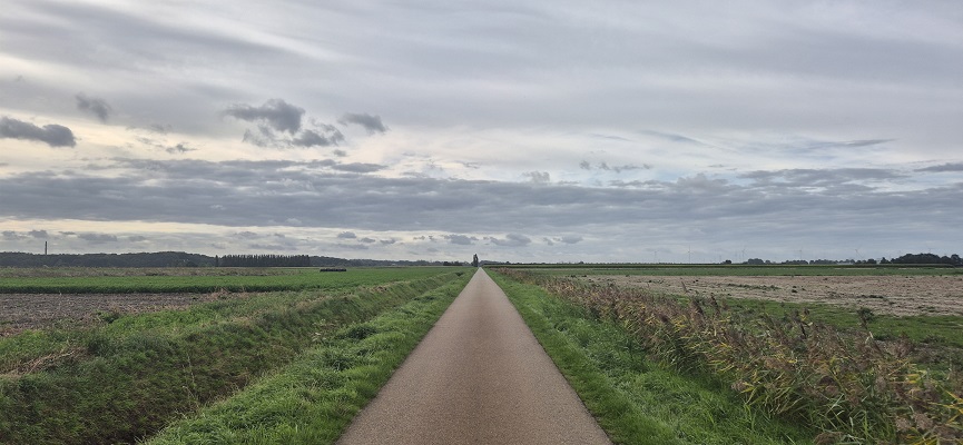 Wandeling over Trage Tocht Ossendrecht in de Noordpolder