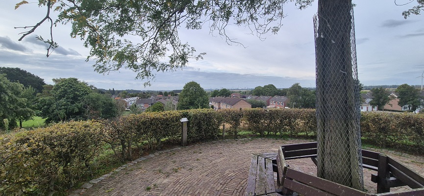 Wandeling over Trage Tocht Ossendrecht bij uitzichtpunt in Woensdrecht