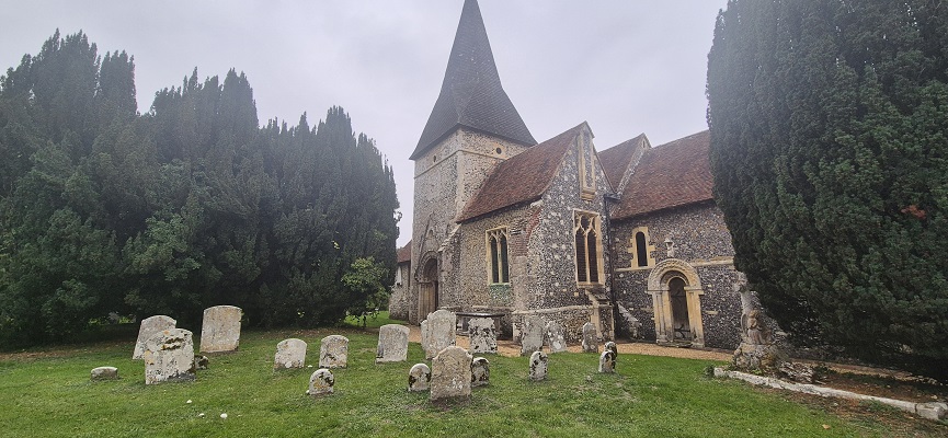 Wandeling over North Downs Way in Kent van Canterbury naar Shepherdswell