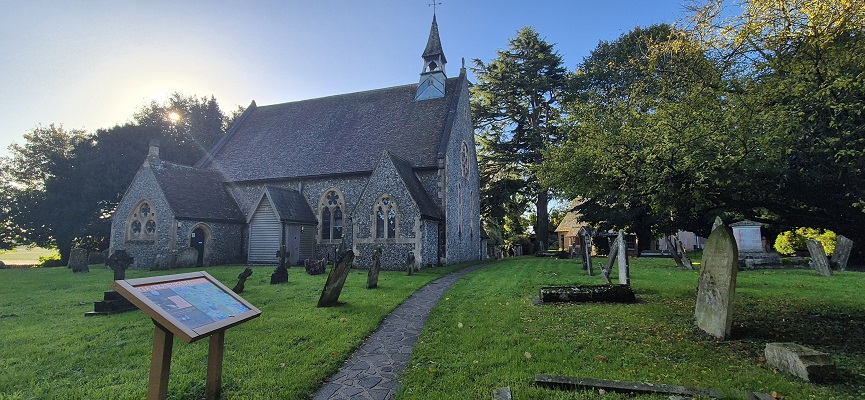 Wandeling in Kent over North Downs Way van Shepherdswell naar Dover