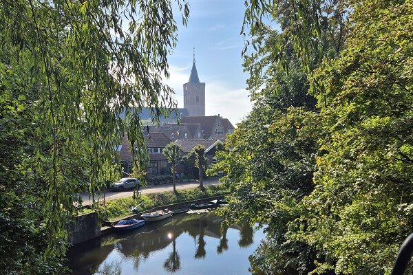 Wandeling over Trage Tocht Naarden Vesting bij de vesting