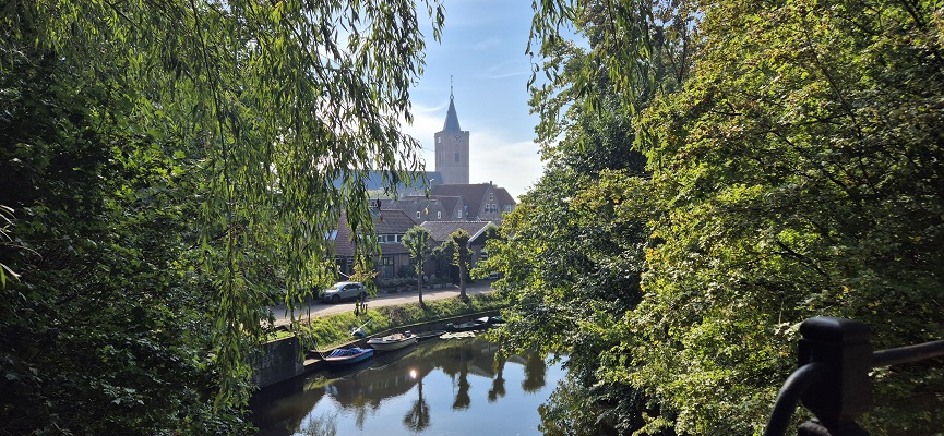 Wandeling over Trage Tocht Naarden Vesting bij de vesting